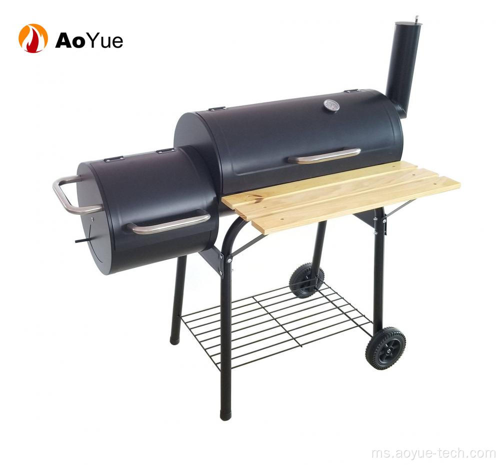 Luar Luar Besar Trolley Barrel Arang BBQ Grill