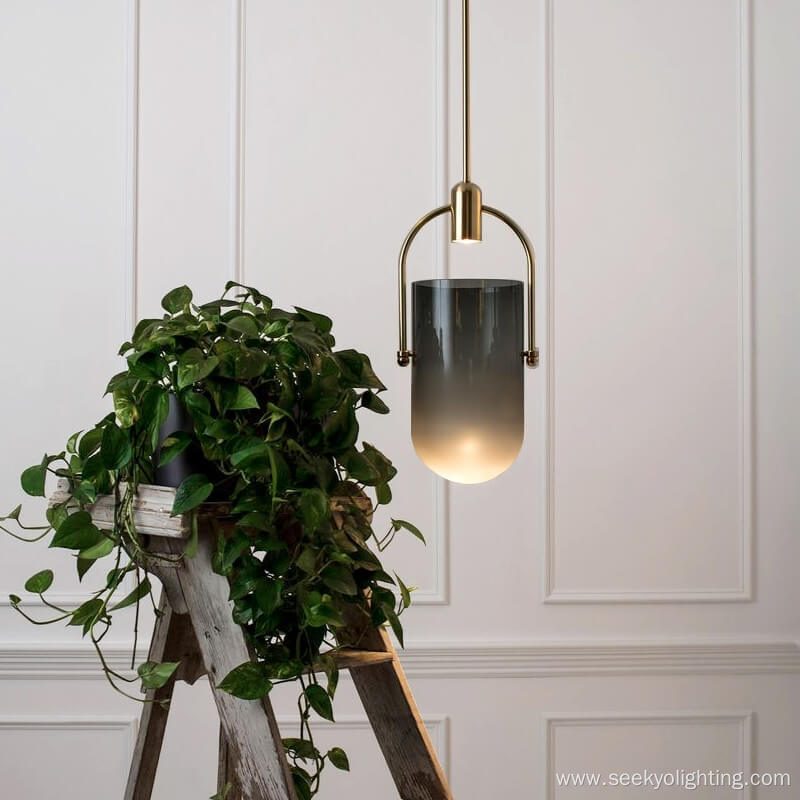 small modern matte black pendant light