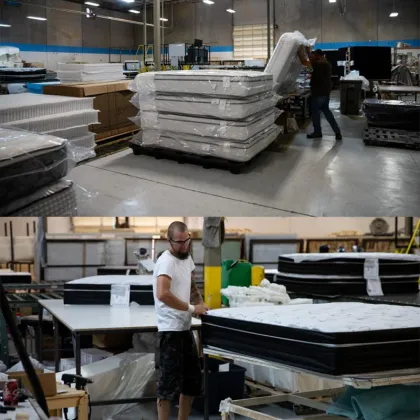 OEM&ODM Latex Mattress Pocket Foam Mattress Customized Compressed Bed Mattress