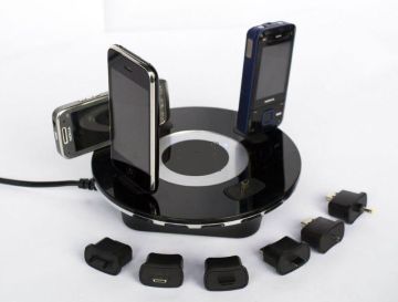 Electronic 6 Digital Multi Cell Phone Docking Station For Ipad / Iphone Charging Device