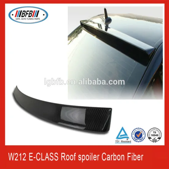 New OE Type Carbon Fiber Roof Spoiler For Mercedes W212 Sedan E-Class 2010-14