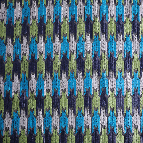 Colorful Arrows Design Embroidery On Poly Mesh
