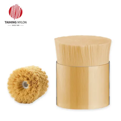 Household cleaning brush head fill filament materials