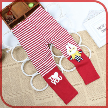 Free shipping YM07 winter children girls stitching striped leggings