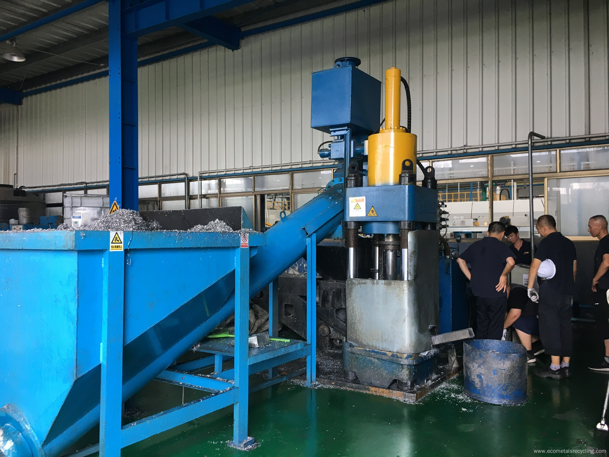 Aluminum Turnings Particles Grans Briquetting Machine