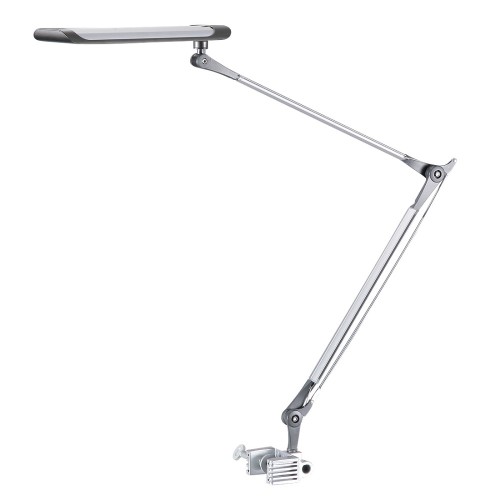 Furniture silver aluminium adjustable arm clamp 3-level Touch Sensitive dimmer desk lamp,desk led light