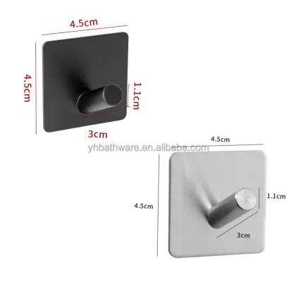 3M Stainless Steel Damage-Free Adhesive Coat & Towel Hooks (5kg Capacity)