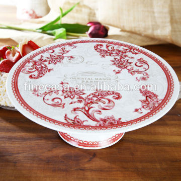 Elegant Fine New Bone China 11 Inches Cake Stand of Oriental Manor