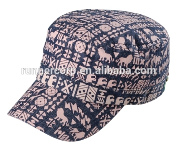 Popular all over print famous brand name hats