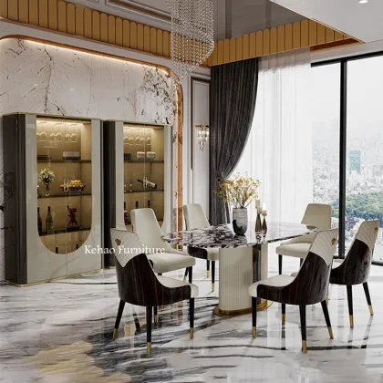 Luxury Italian Wooden Furniture: Living Room Glass Wall Cabinets & Royal Cabinets