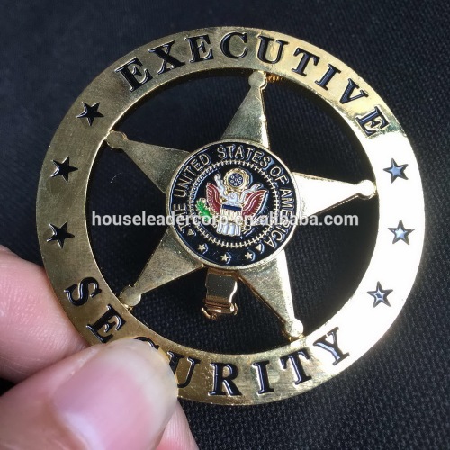 Executive Security Metal Badge