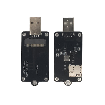 M.2 NGFF à Mini PCIe Adapter Board pour les modules NGFF 3G / 4G / 5G (EM7455, EM05, EM06, RM500Q-GL, EM12-G, SIM7906E-M2)