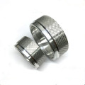 CNC lathe parts knurled nuts machined
