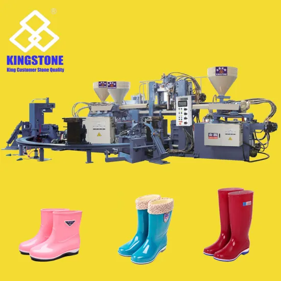 Kingstone Rotary 1/2/3 Color Rain Boots/Gumboots Injection Moulding Machine JL-288-3C