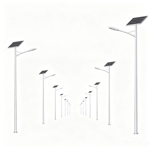 double arm pole light