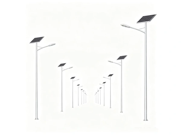 Manufacturing facility for solar powered light poles showing quality control processes