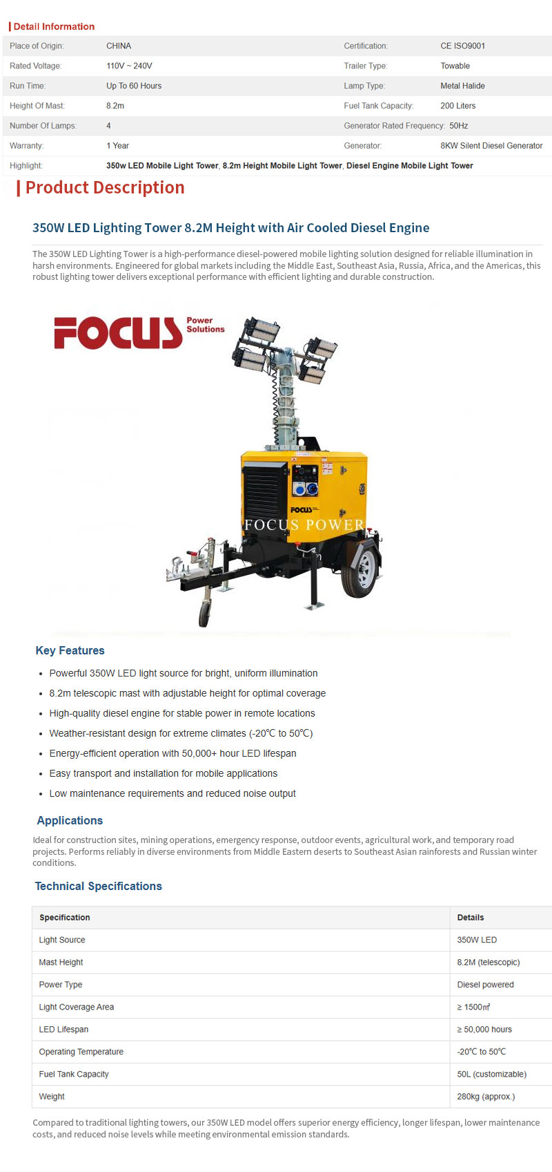 350w-LED-Mobile-Light-Tower-8.2m-Height-With-Air-Cooled-Diesel-Engine