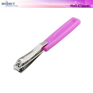 N-602S-2 Stainless Steel Side Nail Clipper with Plastic Grooved Handle