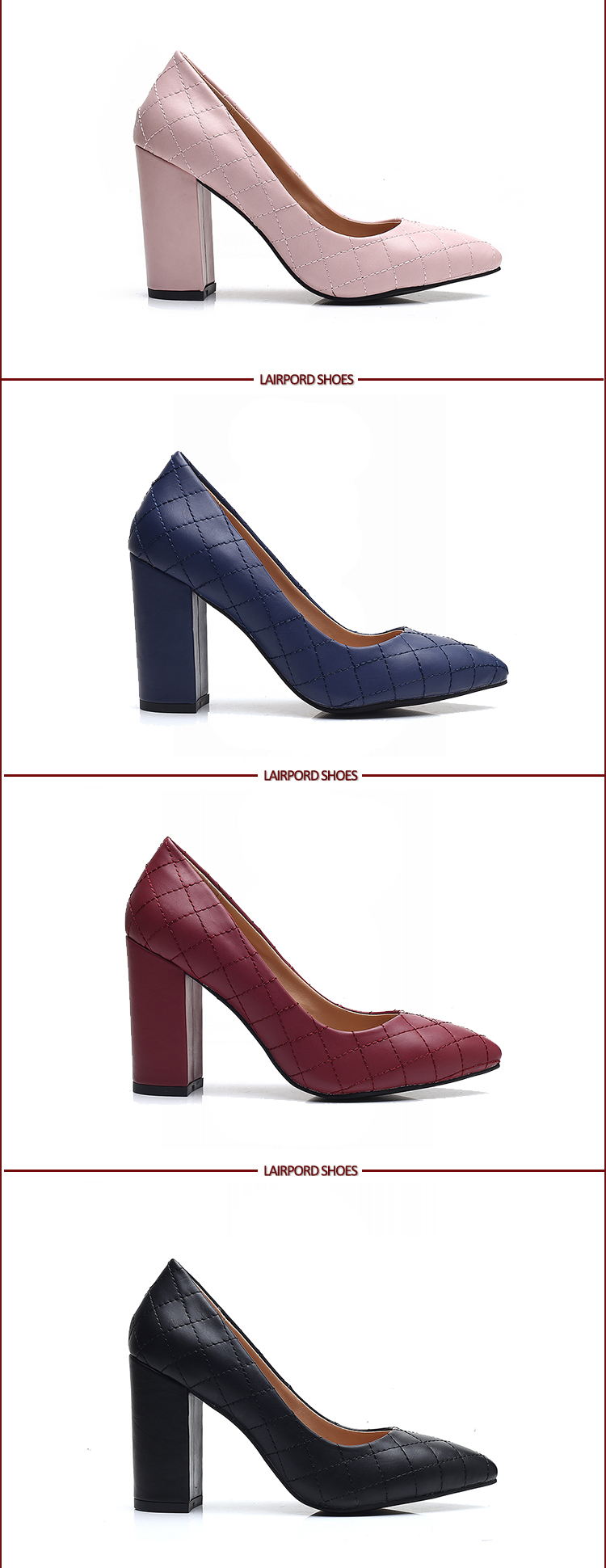 purplish red pump shoes