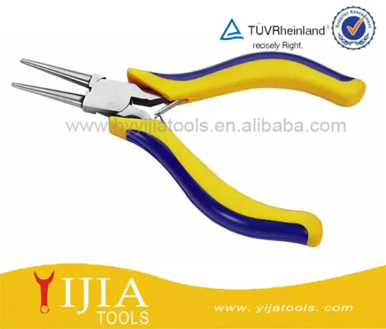 4.5" MIni Diagonal Pliers with yellow+ blue two color handles