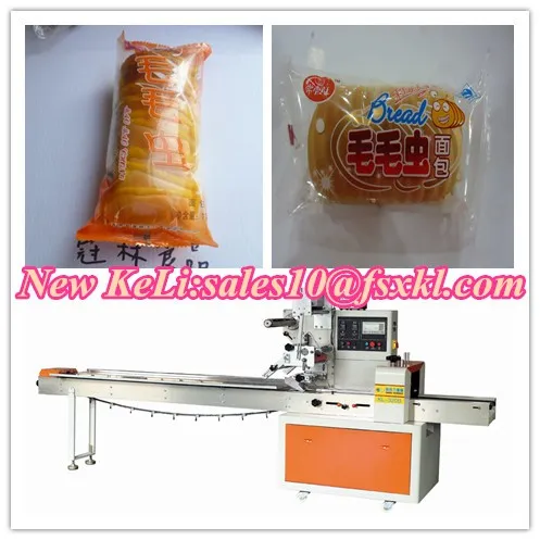 Long bread automatic flow packaging machine