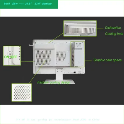 High quality gaming computer all in one pc case without computer accessory