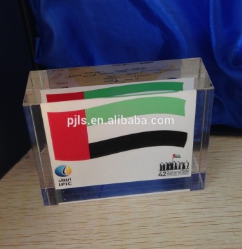 new design paperweight / paper weight business gifts color logo inside glass