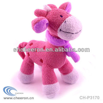 Lovely Pink plush giraffe with scarff