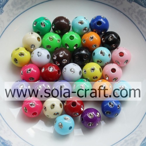 5MM Fantastic Colorful Acrylic Disco Dot Beads For Earring