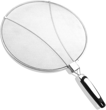 Stainless Steel Oil Splatter Screen for Frying Pan - Prevent Mess While Cooking