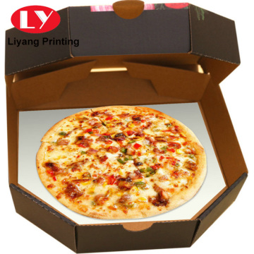 Recyclable custom rectangular corrugated paper pizza box