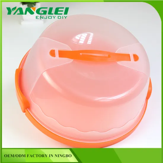 Plastic Cake Box Cake Storage Carrier Container Lockable Lid Cover 4 Colors