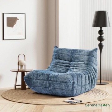 Cotton-Linen Blend Caterpillar Lounge Sofa
