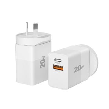 20W Charger CE QC Typec PD Teléfono Cargador