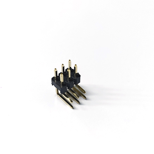 Double row of pin connectors