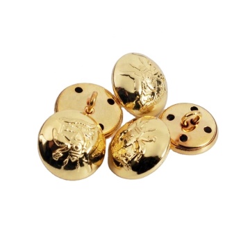 Customize Gold Plated Sewing Buttons for Coat, Garment, Denim, and Sportswear - Shank Button BM10228