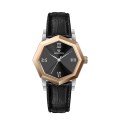 Octagon design Stainless steel Quartz watch