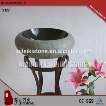 Modern art granite marble black polished toilet sink