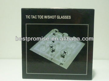 TIC TAC TOE W/SHOT GLASSES