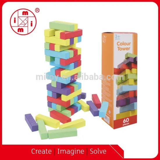 Classic toy Color tower 60pcs wooden Jenga custom