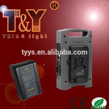 Portable Dual way V mount camera battery charger