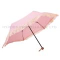 Heat Cut Cute Ruffle Lace 3 Folding Umbrella