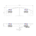 Mitsubishi P 61089 N এর জন্য সামনের ব্রেক প্যাড