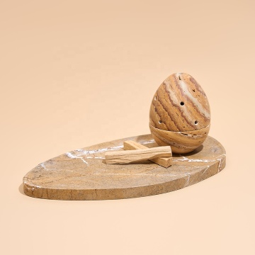 Luxury Hotel Décor: Travertine Marble Stone Serving Trays & Fruit Plates for Elegant Dining