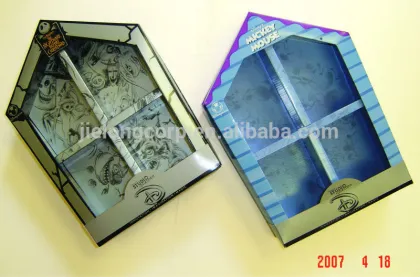 New creative design of color paper box for clothing industry