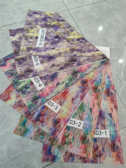 Fashion Stright Striped Stretch Printed Satin Fabrics