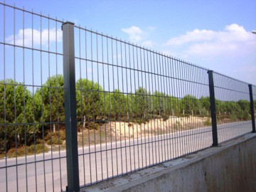 Green 656 Double Wire Mesh Fence
