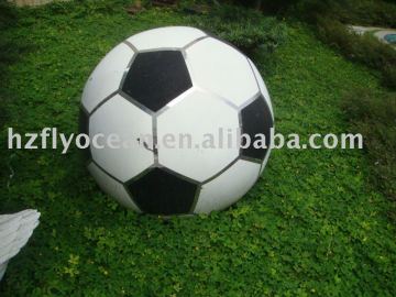 FO-8008 Stainless steel football decor,garden ornament ball,hollow stainless steel ball
