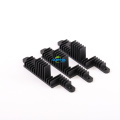 काले anodized extruded heatsinks