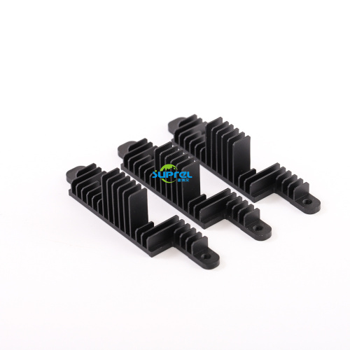 Disipadores de calor extruidos anodizados negros